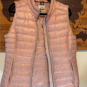 Joules Pink Quilted Vest